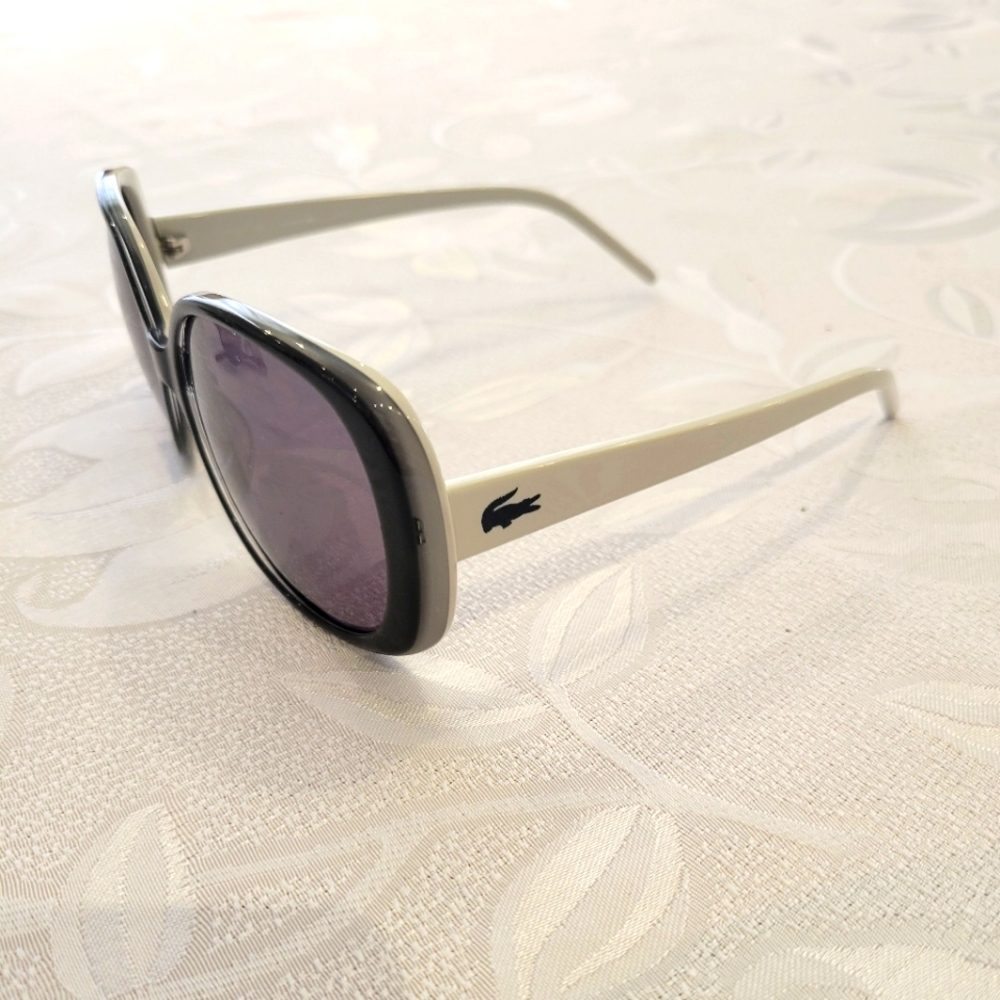 LACOSTE Women's Black and White Sunglasses